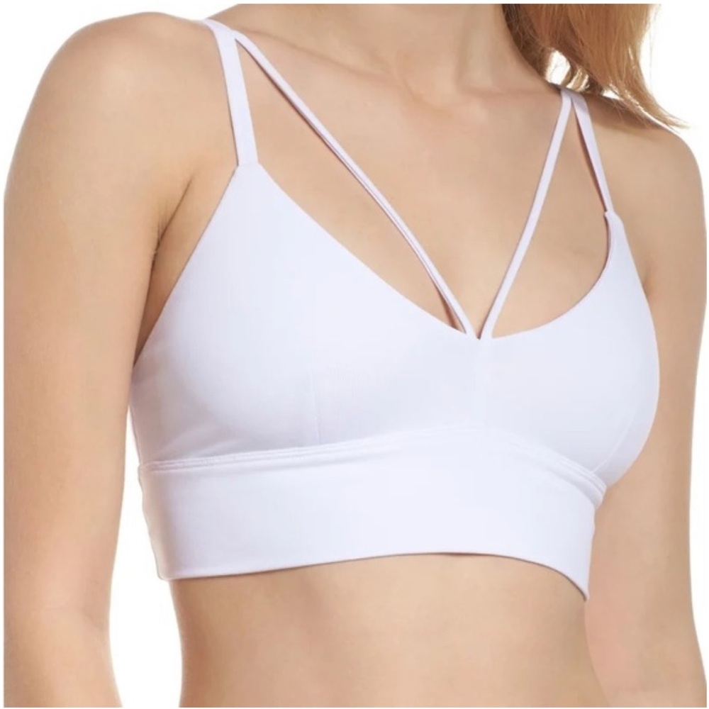 Alo Yoga Deluxe White Bra Sz M